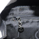 Salvatore Ferragamo Gancini Shoulder Bag Leather Black Silver Auth 182102A-19