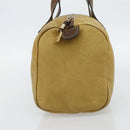 LOEWE Anagram Hand Bag Leather Yellow Gold Auth 182106-3