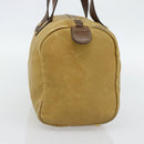 LOEWE Anagram Hand Bag Leather Yellow Gold Auth 182106-4