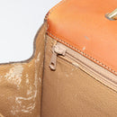 CELINE Macadam Canvas Hand Bag PVC Leather Brown Gold Auth 182108-22