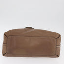 Chloe Elsie Hand Bag Leather Beige Gold Auth 182109-6