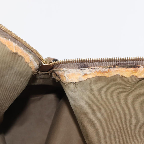 Chloe Elsie Hand Bag Leather Beige Gold Auth 182109