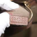 Chloe Elsie Hand Bag Leather Beige Gold Auth 182109-12