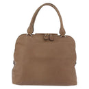 Chloe Elsie Hand Bag Leather Beige Gold Auth 182109-2