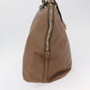Chloe Elsie Hand Bag Leather Beige Gold Auth 182109-5