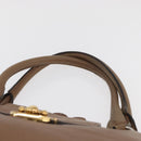 Chloe Elsie Hand Bag Leather Beige Gold Auth 182109-14