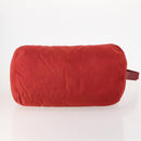 PRADA Boston Bag Nylon 2way Red Silver Auth 182110-5