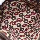 GUCCI GG Canvas Web Sherry Line Shoulder Bag Beige Gold Red 144388 Auth 182113A-11