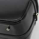 GUCCI Bamboo Vanity Hand Bag Leather Black Silver 013 2122 2490 Auth 182121-9