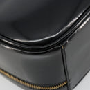 GUCCI Bamboo Vanity Handtas Lakleer Zwart Goud Auth 182122-13