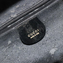 GUCCI Bamboo Vanity Handtas Lakleer Zwart Goud Auth 182122-15