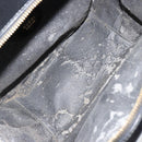 GUCCI Bamboo Vanity Handtas Lakleer Zwart Goud Auth 182122-16