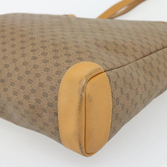 GUCCI Micro GG Supreme Tragetasche PVC Beige Gold 002 115 0135 Auth 182123