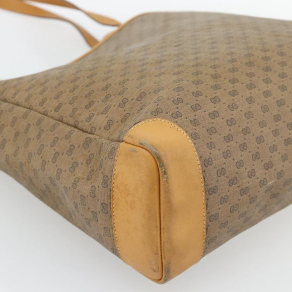 GUCCI Micro GG Supreme Tragetasche PVC Beige Gold 002 115 0135 Auth 182123