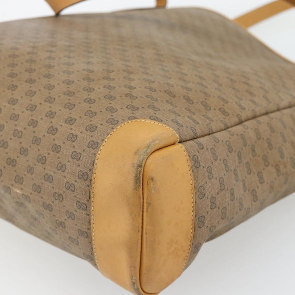 GUCCI Micro GG Supreme Tragetasche PVC Beige Gold 002 115 0135 Auth 182123