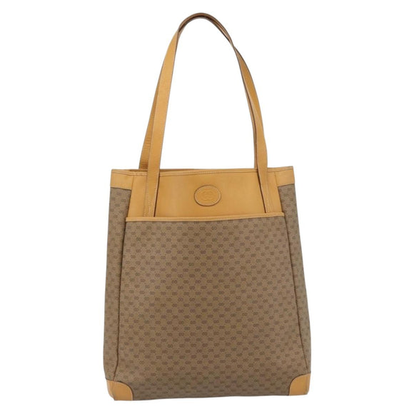 GUCCI Micro GG Supreme Tragetasche PVC Beige Gold 002 115 0135 Auth 182123