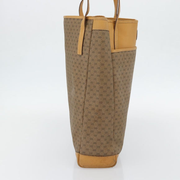 GUCCI Micro GG Supreme Tragetasche PVC Beige Gold 002 115 0135 Auth 182123