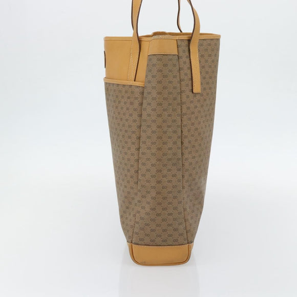 GUCCI Micro GG Supreme Tragetasche PVC Beige Gold 002 115 0135 Auth 182123
