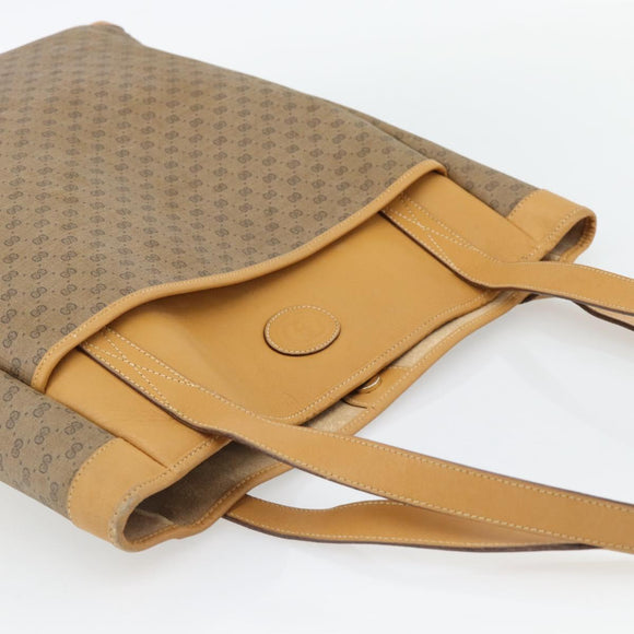 GUCCI Micro GG Supreme Tragetasche PVC Beige Gold 002 115 0135 Auth 182123