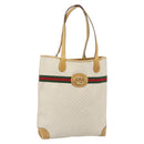GUCCI Micro GG Supreme Web Sherry Line Bag PVC White 002 904 0131 Auth 182124-1