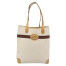 GUCCI Micro GG Supreme Web Sherry Line Bag PVC White 002 904 0131 Auth 182124-13