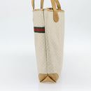 GUCCI Micro GG Supreme Web Sherry Line Bag PVC White 002 904 0131 Auth 182124-4