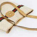 GUCCI Micro GG Supreme Web Sherry Line Bag PVC White 002 904 0131 Auth 182124-6