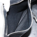 CELINE Handtasche Leder Weiß Silber Auth-21