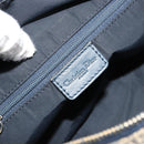 Christian Dior Trotter Canvas Hand Bag Navy Gold Auth 182127-17