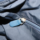 Christian Dior Trotter Canvas Hand Bag Navy Gold Auth 182127-20