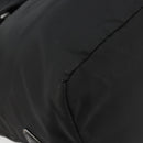 PRADA Omkeerbare Handtas Nylon Zwart Zilver Auth 182129A-11