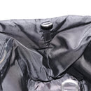 PRADA Omkeerbare Handtas Nylon Zwart Zilver Auth 182129A-18