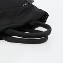 PRADA Omkeerbare Handtas Nylon Zwart Zilver Auth 182129A-7