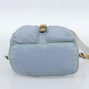 PRADA Backpack Nylon Light Blue Silver Auth 182131-5