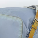 PRADA Backpack Nylon Light Blue Silver Auth 182131-17