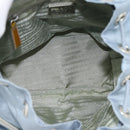 PRADA Backpack Nylon Light Blue Silver Auth 182131-11