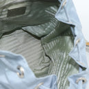 PRADA Backpack Nylon Light Blue Silver Auth 182131-22