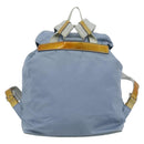 PRADA Backpack Nylon Light Blue Silver Auth 182131-2