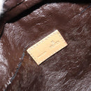 FENDI Zucca Canvas Handtasche Schwarz Braun Auth 182132-15