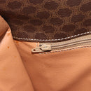 CELINE Macadam Canvas Shoulder Bag PVC Leather Brown Gold Auth 182134A-19