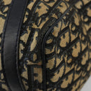 Christian Dior Trotter Canvas Boston Bag Navy Silver Auth 182138-12