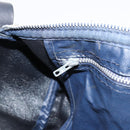 Christian Dior Trotter Canvas Boston Bag Navy Silver Auth 182138-18
