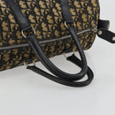 Christian Dior Trotter Canvas Boston Bag Navy Silver Auth 182138-7
