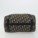 Christian Dior Trotter Canvas Boston Bag Navy Silver Auth 182138-9