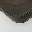GUCCI Jackie Shoulder Bag Satin Brown Silver 001 3306 Auth 182140-14