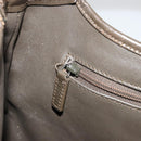 GUCCI Jackie Shoulder Bag Satin Brown Silver 001 3306 Auth 182140-22