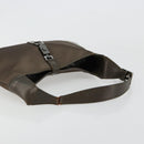 GUCCI Jackie Shoulder Bag Satin Brown Silver 001 3306 Auth 182140-7