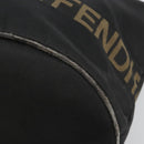FENDI Tote Bag Canvas Black Auth 182142-9