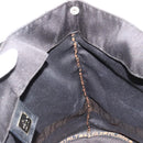 FENDI Tote Bag Canvas Black Auth 182142-17