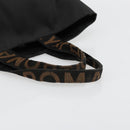 FENDI Tote Bag Canvas Black Auth 182142-7
